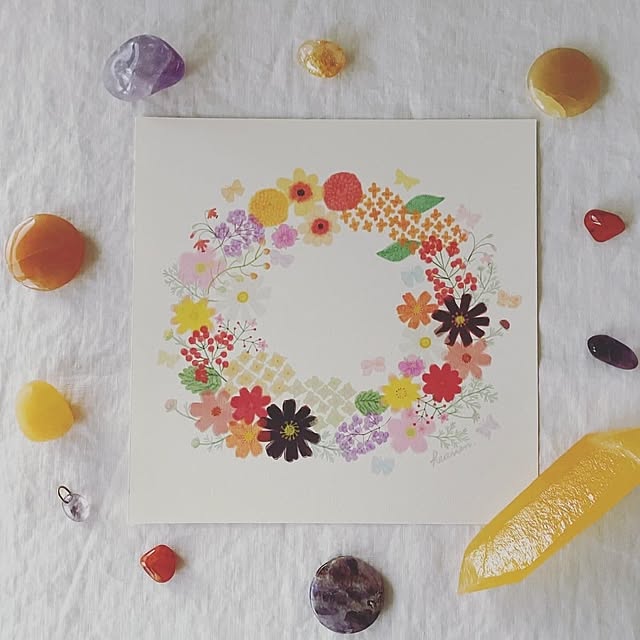 秋の花/秋色/秋/秋色インテリア/水彩画...などのインテリア実例 - 2024-08-18 21:03:26