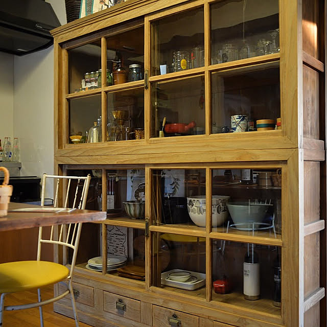 昭和レトロ 水屋箪笥のおしゃれなインテリア・部屋・家具の実例 昭和レトロ 水屋箪笥のおしゃれなインテリア・部屋・家具の実例