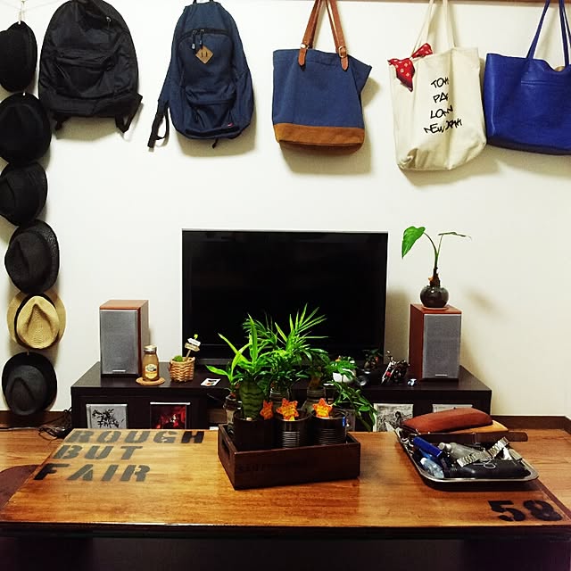 机/一人暮らし/男前/DIY/植物...などのインテリア実例 - 2015-04-08 01:32:36