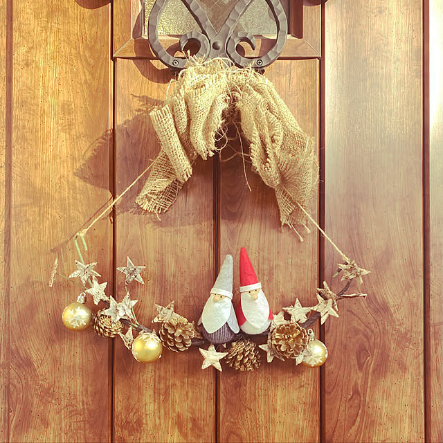クリスマス飾り/ハンドメイド/玄関/入り口のインテリア実例 - 2021-12-25 20:35:23