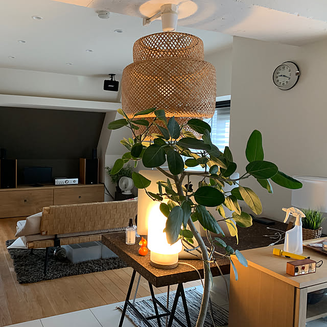 観葉植物/無印良品/照明/ナチュラル/IKEA...などのインテリア実例 - 2019-07-19 00:32:46