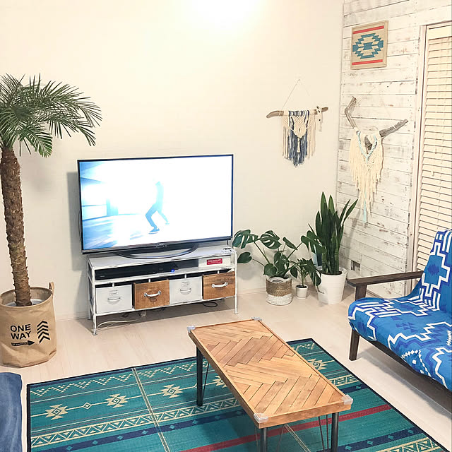 テレビ台DIY 西海岸インテリアのインテリア・手作りの実例 テレビ台DIY 西海岸インテリアのインテリア・手作りの実例