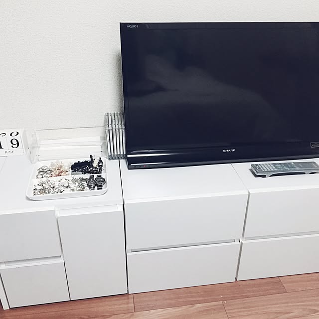 部屋全体/白/一人暮らし/シンプル/テレビのインテリア実例 - 2015-06-22 19:26:25