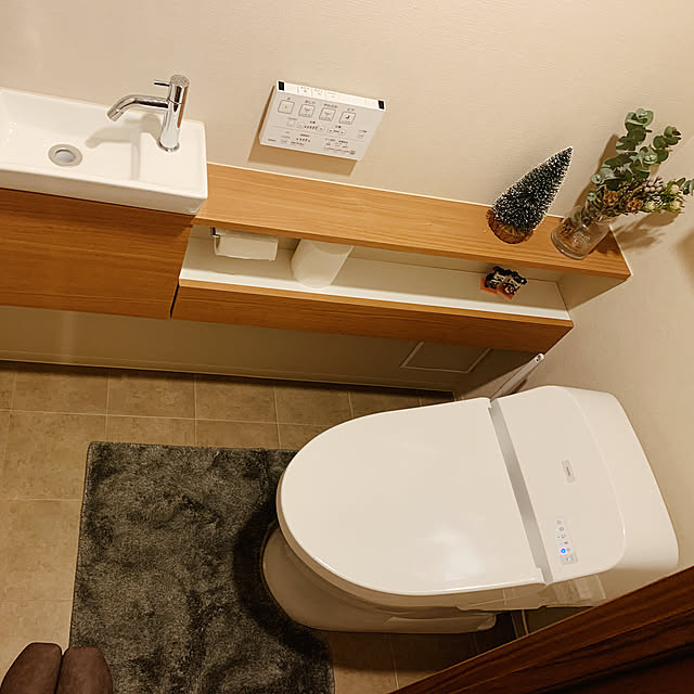トイレインテリア/観葉植物/3COINS/バス/トイレのインテリア実例 - 2019-11-14 22:57:54