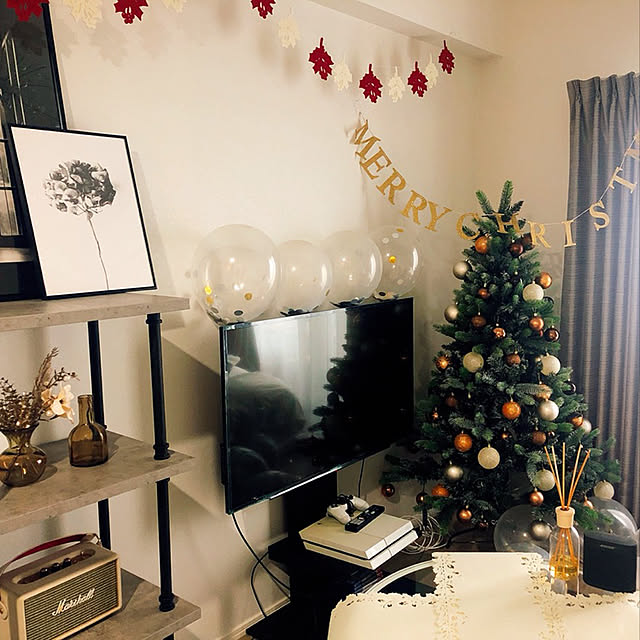部屋全体/娘のマンション/いいね♪いつもありがとうございます❤️/クリスマスのインテリア実例 - 2018-12-24 08:57:37