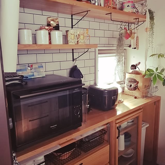 キッチン/平屋暮らし/花ブロック好き/カフェ風/新築平屋...などのインテリア実例 - 2023-04-28 07:54:23