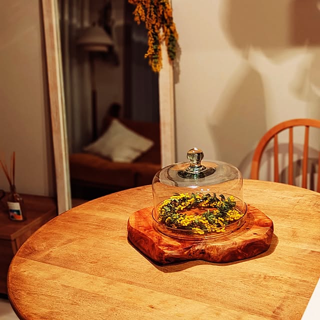 机/春の模様替え/ミモザドライ/ダイニングテーブルのインテリア実例 - 2026-03-16 12:38:37