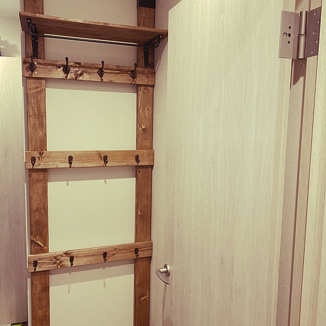 子供部屋/カバン掛けDIY/DIY/カフェ風/壁/天井のインテリア実例 - 2022-01-09 16:15:39