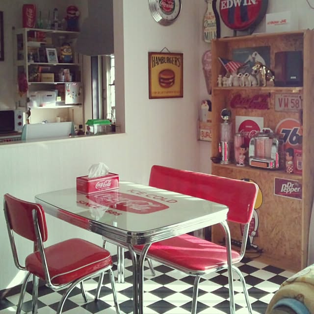 コカコーラ アメリカンダイナーのおしゃれなインテリア・部屋 コカコーラ アメリカンダイナーのおしゃれなインテリア・部屋