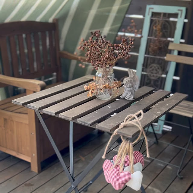 玄関/入り口/ウッドデッキDIY/ありがとう/感謝♡/DIY...などのインテリア実例 - 2025-01-15 17:32:20