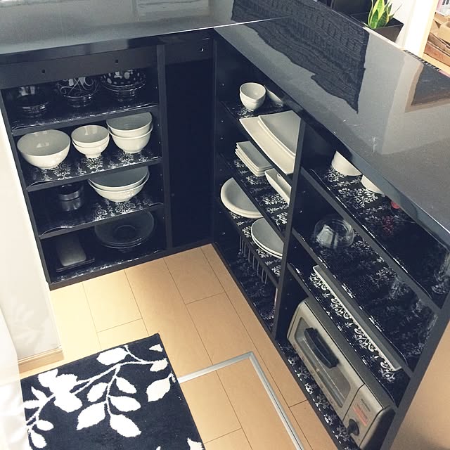 キッチン/100均/モノトーン/雑貨/食器のインテリア実例 - 2015-03-25 11:26:28