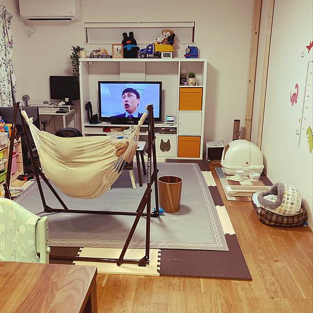 リビング/ハンモックチェア/IKEA/ねこと暮らす/ゆらふわモック...などのインテリア実例 - 2020-09-05 21:50:15