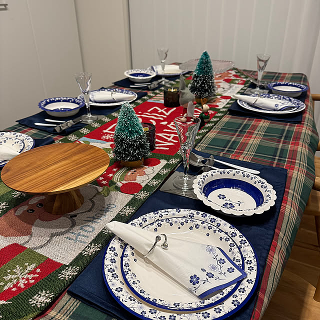 机/ダイソー/クリスマス/テーブルコーディネート/クリスマスパーティーのインテリア実例 - 2025-01-12 01:50:08