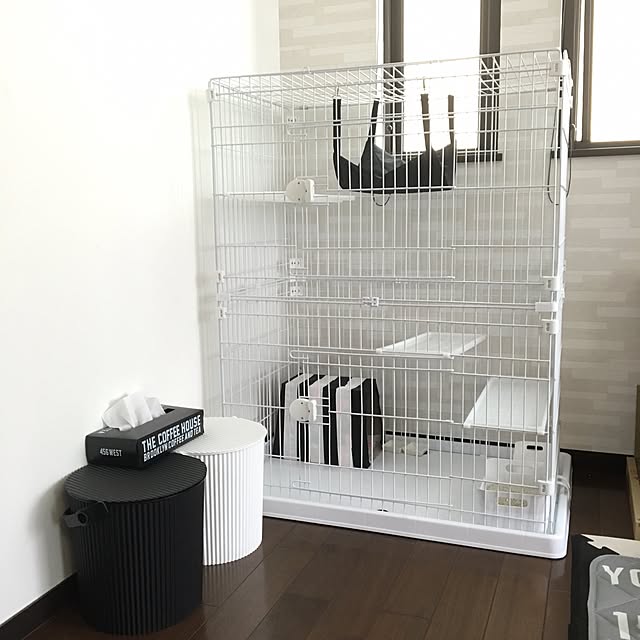 猫ケージステップ木製手作り3枚 - メルカリ