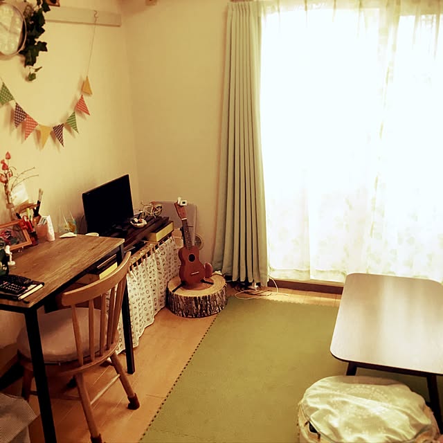 部屋全体/100均/ニトリ/salut!/フェイクグリーン...などのインテリア実例 - 2017-06-27 10:35:02