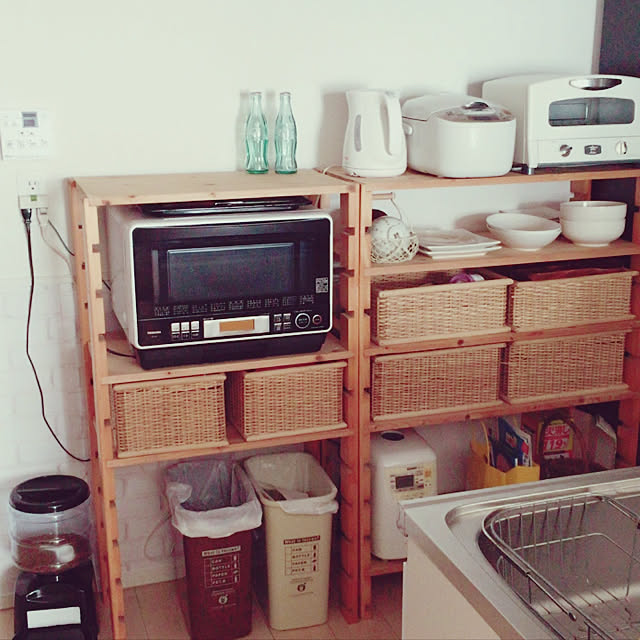 炊飯器 食器棚DIYのインテリア・手作りの実例 | RoomClip 炊飯器 食器棚DIYのインテリア・手作りの実例 | RoomClip