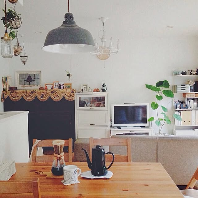 部屋全体/ブラックパラティッシ/月兎印/chemex/momo natural...などのインテリア実例 - 2015-09-10 12:56:01