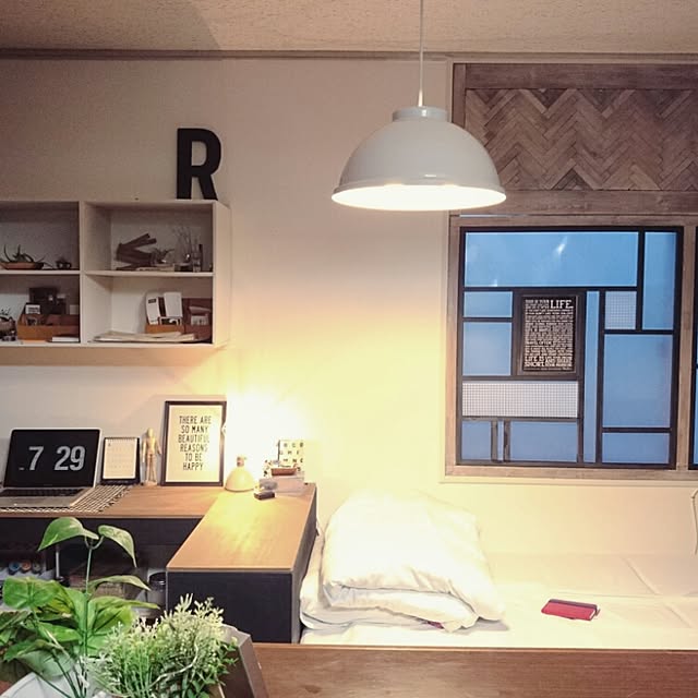 部屋全体/DIY/狭い部屋/ヘリンボーン/窓枠のインテリア実例 - 2015-06-28 22:34:54