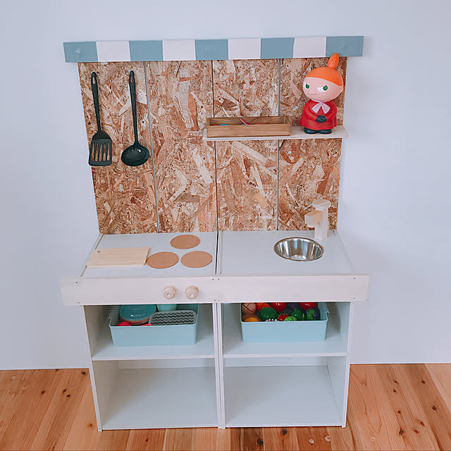 子供部屋/こどものいる暮らし/こどもと暮らす。/カラーボックス DIY/セリア...などのインテリア実例 - 2019-05-25 09:49:03