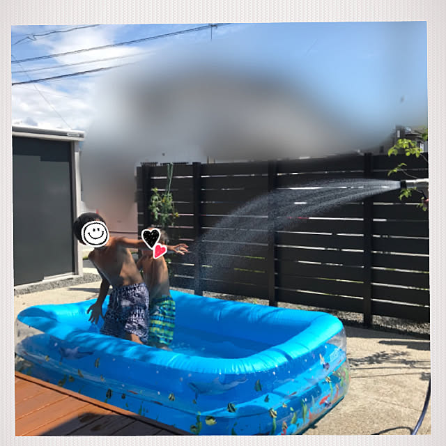 タカショー/目隠しフェンス/庭のある暮らし/インターロッキング/梅雨明け...などのインテリア実例 - 2020-08-03 04:45:54