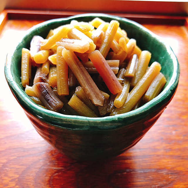 自然の恵み/お山の蕗/織部にハマる/陶芸食器/ごはんのお供...などのインテリア実例 - 2020-05-17 10:23:55