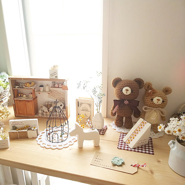 棚/いつもいいねやコメありがとうございます♡/コメントお気遣いなく(⁎ᴗ͈ˬᴗ͈⁎)/minneやってます/プロフからミンネ行けます♡...などのインテリア実例 - 2020-06-10 08:27:04