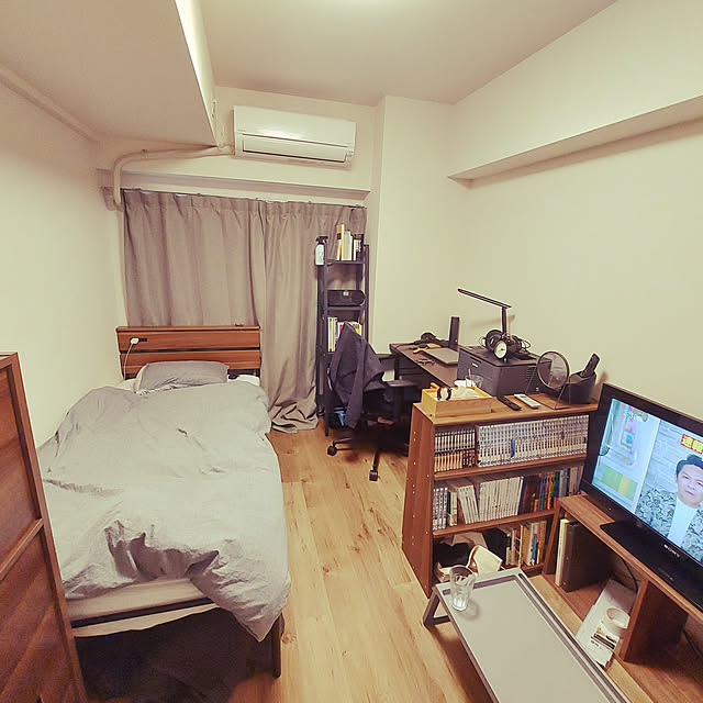 部屋全体/一人暮らし/無印良品/IKEAのインテリア実例 - 2021-10-15 22:09:42