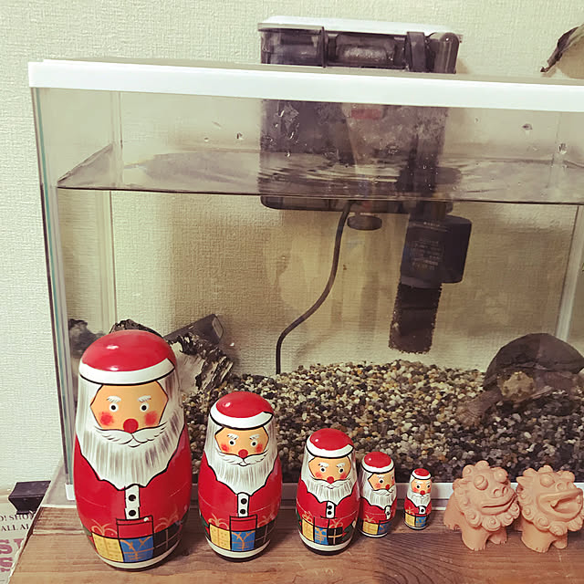 マトリョーシカサンタ/亀/クリスマス/クリスマスディスプレイ/棚のインテリア実例 - 2019-11-09 14:20:07