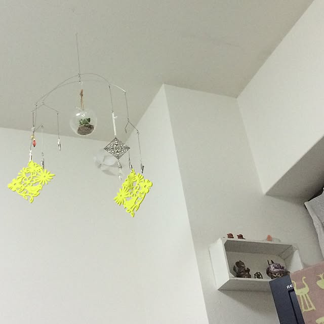 ベッド周り/セリア/雑貨/DIY/観葉植物のインテリア実例 - 2015-08-13 00:55:34
