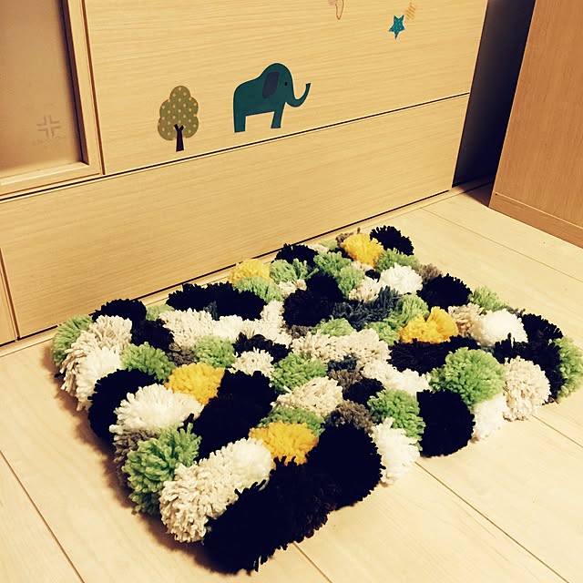玄関/入り口/ナチュラル/こどもと暮らす/ハンドメイド/100均のインテリア実例 - 2016-03-02 20:52:19