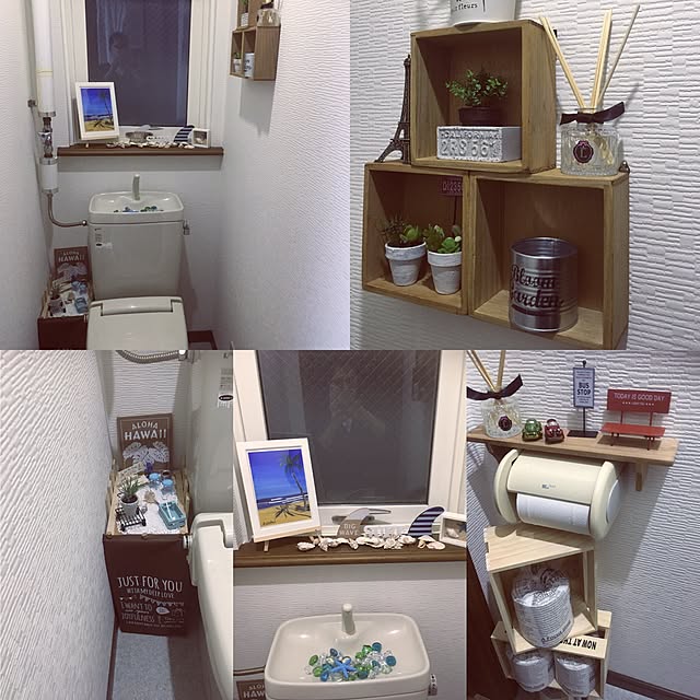 バス/トイレ/セリア/観葉植物/雑貨/100均...などのインテリア実例 - 2017-02-28 08:45:48
