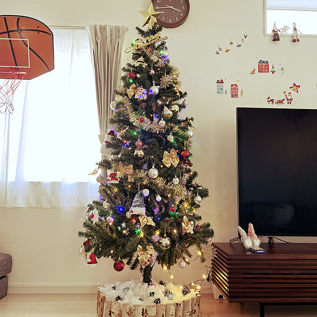 クリスマスツリー☆/ダイソー/ニトリ/リビングのインテリア実例 - 2021-12-04 15:46:59