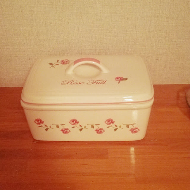 バス/トイレ/トイレクリーナー入れ/陶器製/花模様/薔薇のインテリア実例 - 2018-08-16 19:30:48