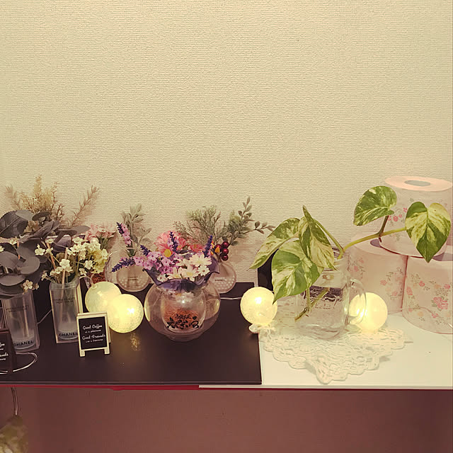 バス/トイレ/ダイソー/観葉植物/ナチュラル/100均...などのインテリア実例 - 2019-02-17 18:53:59
