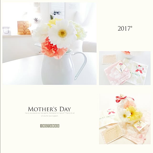 母の日/Mother's Day/ホワイトインテリア/フレンチナチュラル/ホワイトナチュラル...などのインテリア実例 - 2017-05-16 16:15:27