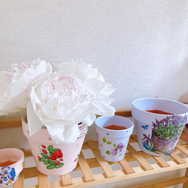 デコパージュ リメイク鉢のおすすめ商品とおしゃれな実例 デコパージュ リメイク鉢のおすすめ商品とおしゃれな実例