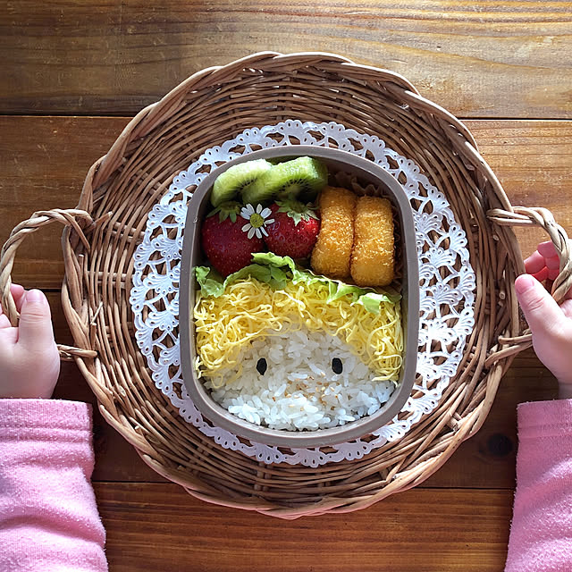 顔弁/Handmade coraru/自宅兼雑貨屋/幼稚園弁当/机のインテリア実例 - 2019-03-05 08:28:51