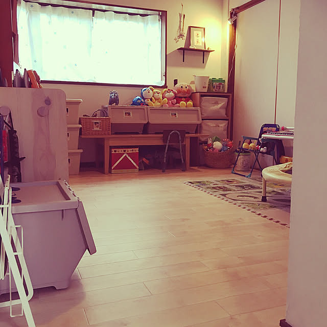 部屋全体/子供部屋/オイルステイン/子供部屋作り/無印良品...などのインテリア実例 - 2018-05-04 22:07:05