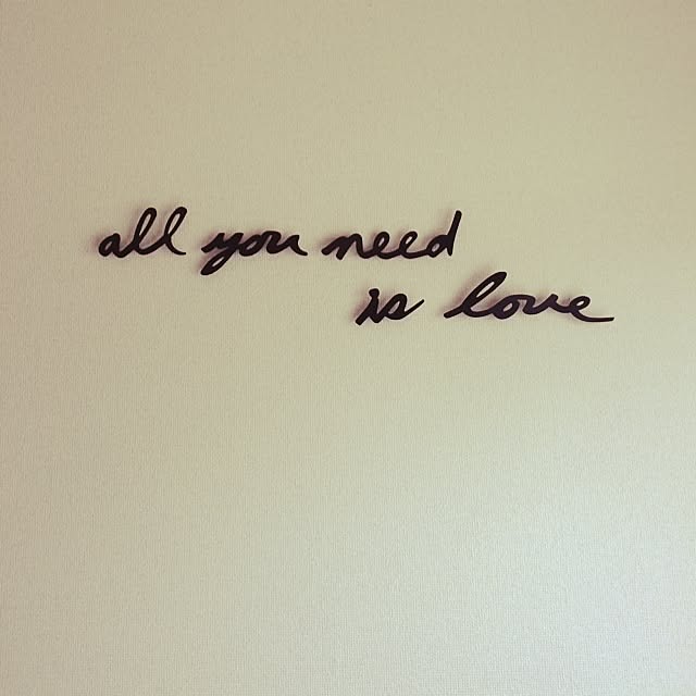 壁/天井/一人暮らし/BEATLES/all you need is love/ウォールアート...などのインテリア実例 - 2014-10-08 13:29:54
