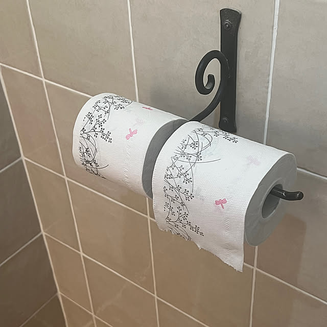 アイアントイレットペーパーホルダー/トイレインテリア/秋もよう/大分製紙/トイレットペーパー...などのインテリア実例 - 2023-10-27 11:08:54