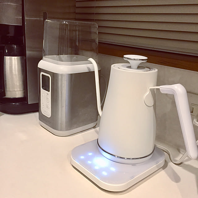 モノトーン/コーヒーメーカー/ヨーグルトメーカー/ケトル/電気ケトル　山善...などのインテリア実例 - 2022-02-20 22:08:00