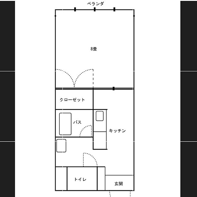 部屋全体/1DK/一人暮らし 賃貸/引っ越し前のインテリア実例 - 2015-11-29 20:40:06