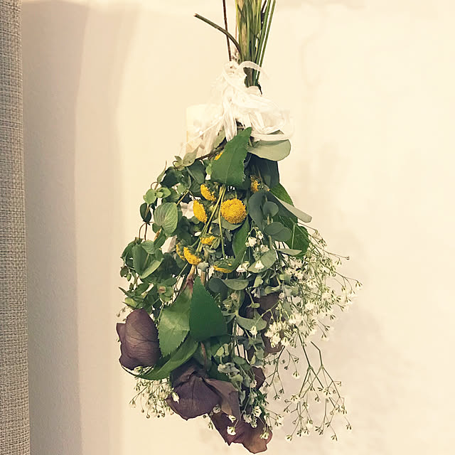 スワッグ/ナチュラル/ドライフラワー/壁/天井のインテリア実例 - 2019-04-29 21:28:49