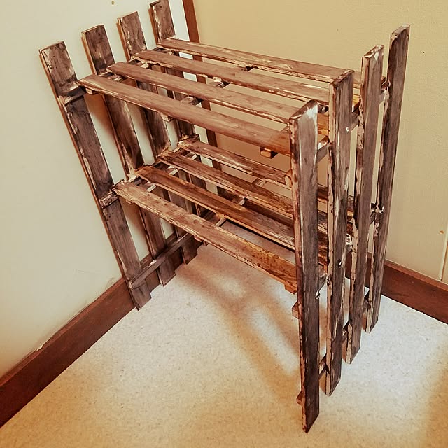 バス/トイレ/団地　賃貸/ヴィンテージ/DIY/すのこDIYのインテリア実例 - 2017-05-15 01:36:21