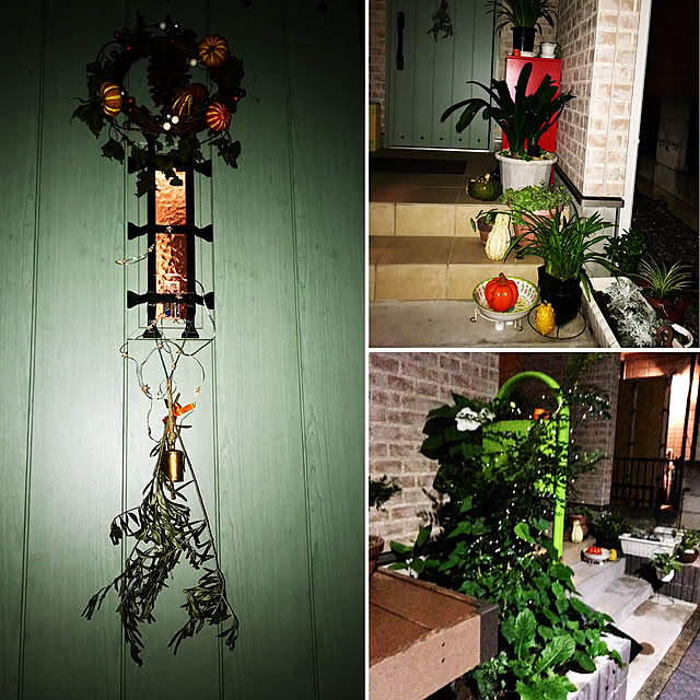 玄関/入り口/照明/ドライフラワー/ハンドメイド/観葉植物のインテリア実例 - 2018-10-19 02:55:34