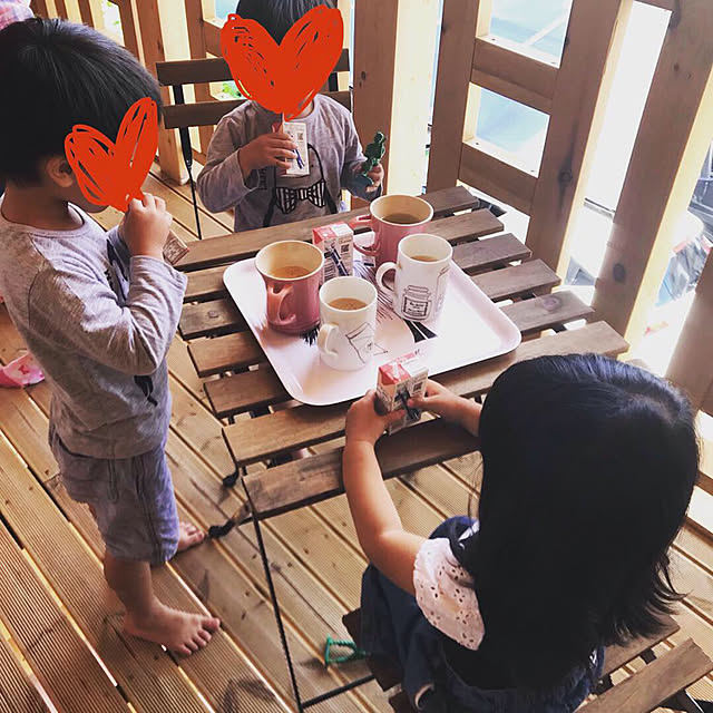 机/カフェタイム/ベランダカフェ/ベランダ/ログハウス...などのインテリア実例 - 2018-10-28 07:41:10