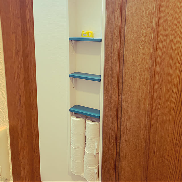 DIY棚/トイレの棚/コーナン/トイレの棚DIY/ダイソー...などのインテリア実例 - 2021-07-14 14:15:53