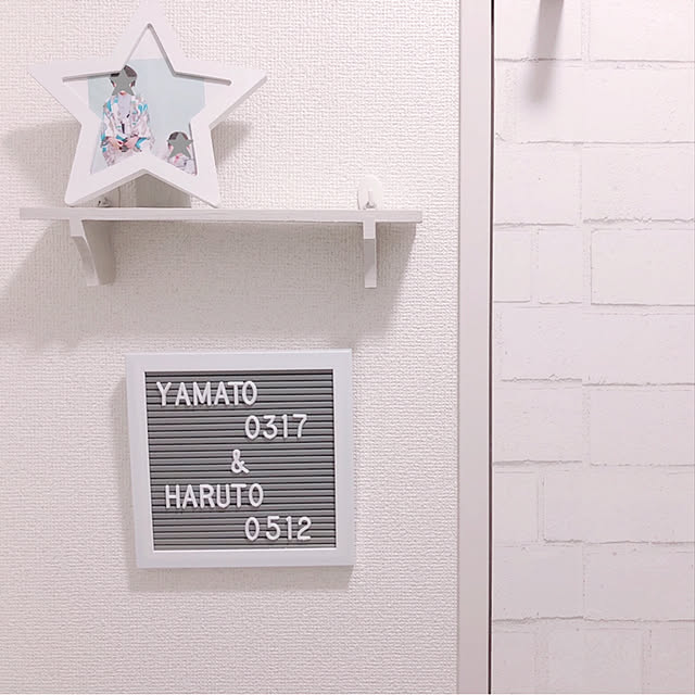 レターボード/賃貸暮らし/原状回復DIY/賃貸/賃貸アパート...などのインテリア実例 - 2019-07-10 20:46:36