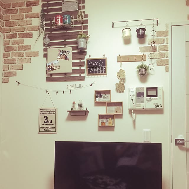 棚/セリア/salut!/3COINS/男前...などのインテリア実例 - 2015-12-22 23:33:37