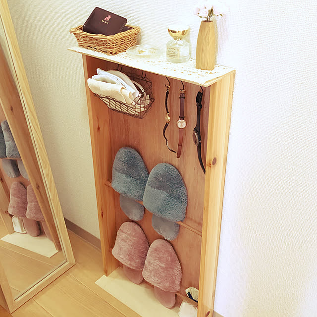 つるす収納/ナチュラル/北欧/DIY/靴棚DIY...などのインテリア実例 - 2020-09-12 12:13:55